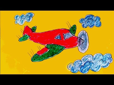 Самолетик - Как нарисовать самолет видео - Популярные видеоролики!