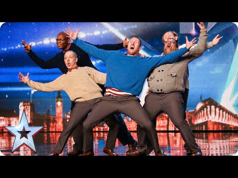 Old Men Grooving bust a move, and maybe their backs! | Britain's Got Talent 2015 - Популярные видеоролики!