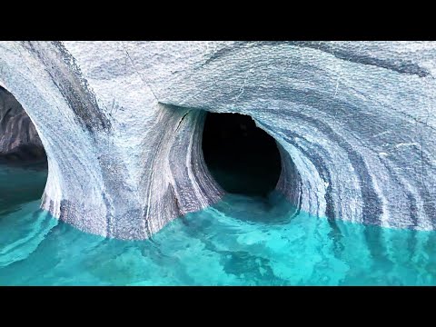 Самые красивые мраморные пещеры Чили. 😍Рай глазами туристов - Популярные видеоролики!