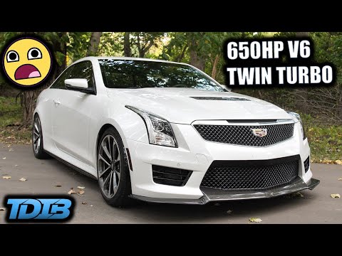 A Twin Turbo V6 Cadillac Makes No Sense (650HP ATS-V) - Популярные видеоролики!