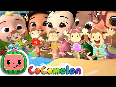 Five Little Monkeys Jumping on the Bed | CoComelon Nursery Rhymes & Kids Songs - Популярные видеоролики!
