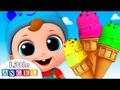 Ice Cream Song | Nursery Rhymes by Little Angel - Популярные видеоролики!