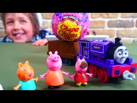 Распаковка игрушек Пеппы и Томаса. Видео для детей - Популярные видеоролики!
