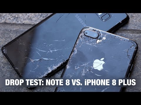iPhone 8 Plus vs. Galaxy Note 8 - DROP TEST + пранк iPhone'ом - Популярные видеоролики!
