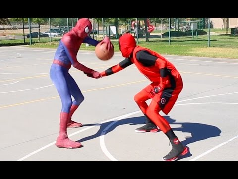 Spiderman vs Deadpool (scene via Spiderman Basketball Ep 6) - Популярные видеоролики!
