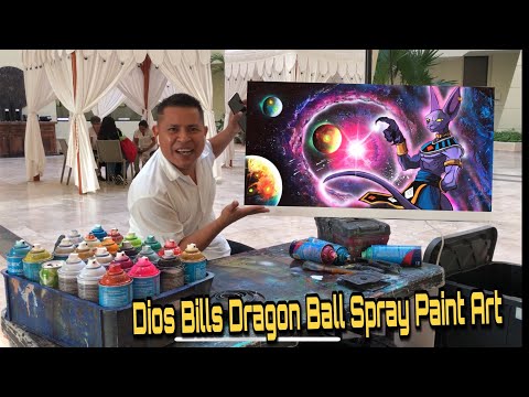 Bills Dragon Ball Spray Paint art - Популярные видеоролики!