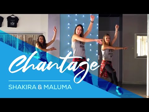 Chantaje - Shakira ft Maluma - Easy Fitness Dance Video - Choreography - Популярные видеоролики!