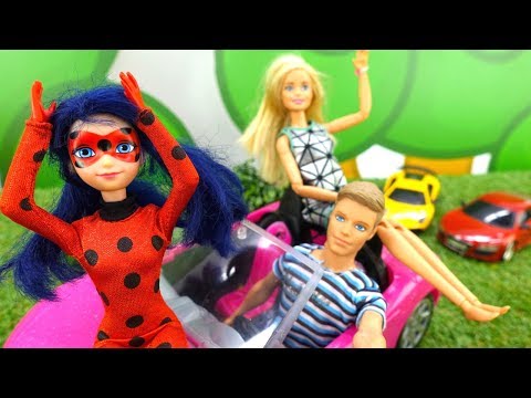 Игры для девочек. Куклы Леди Баг, Барби и машинки - Популярные видеоролики!
