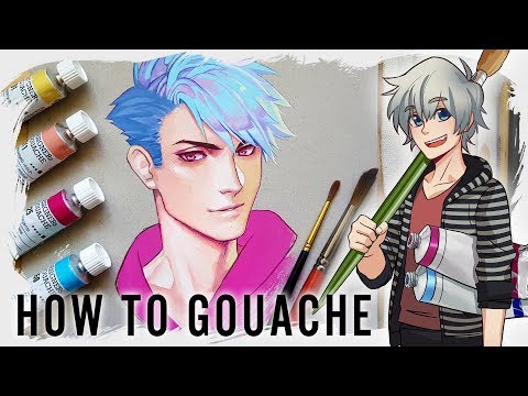 【HOW TO GOUACHE】Tutorial for Beginners - Популярные видеоролики!