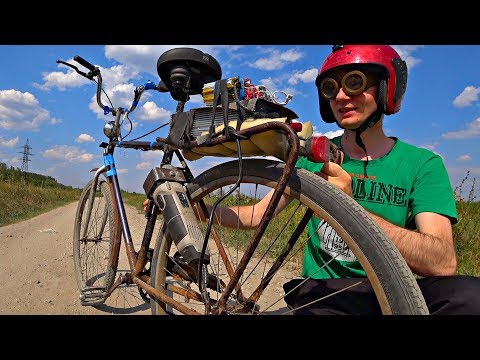 ✅Самодельный электрический велосипед из Болгарки😄Электро Байк своими руками - Популярные видеоролики!