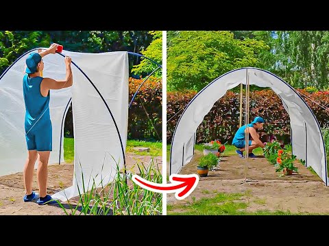 Best Gardening And Backyard Hacks: How To Build A High-Tunnel Greenhouse - Популярные видеоролики!