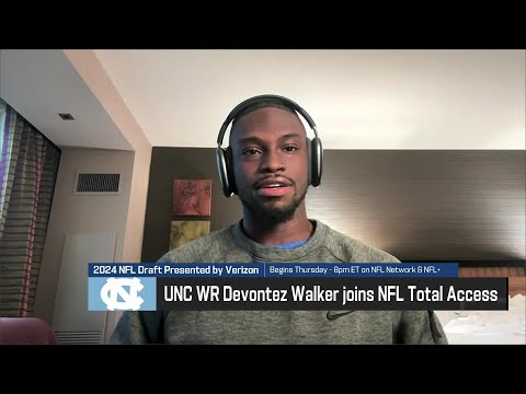 WR Devontez Walker talks adversity at UNC, similarity to A.J. Green's game | 'NFL Total Access' - Популярные видеоролики!