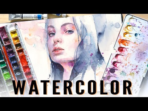 【Sketchbook Watercolor Painting】Indigo - Популярные видеоролики!