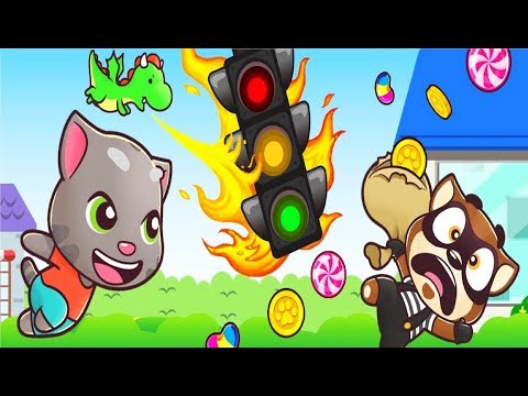 НОВЫЕ Приключения ТОМ БЕГ за КОНФЕТАМИ #11 игра мультик для детей на андроид Talking Tom Candy Run - Популярные видеоролики!