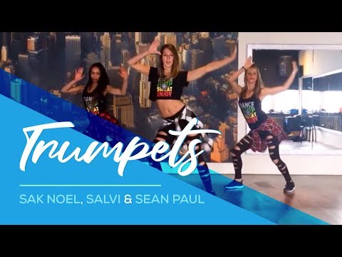 Trumpets - Sak Noel & Salvi - ft Sean Paul - Easy Fitness Dance Choreography - Популярные видеоролики!