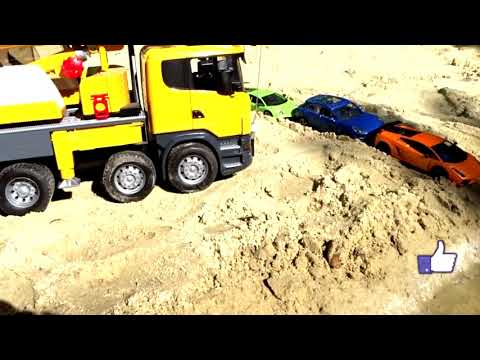 Vehicles Toys! Building Bridge Blocks Toys Construction videos for kids. Truck Crane Cars Bulldozer - Популярные видеоролики!