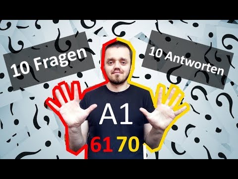 Разговорный немецкий язык, урок 7 (61-70). 10 вопросов - 10 ответов - Популярные видеоролики!