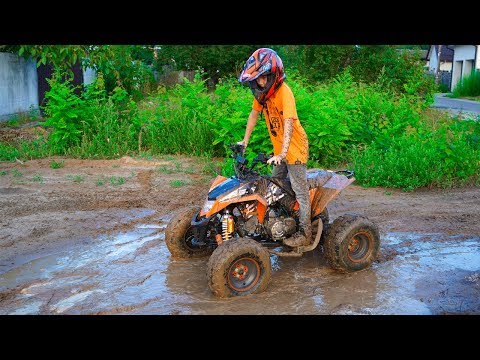 Квадрик VS грязь!!! Mud VS Quad ATV - Популярные видеоролики!