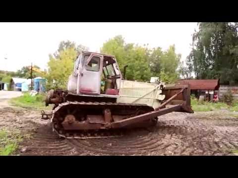Заводим бульдозер Т-100, после  простоя / Трактор Т-100 Фильм - Популярные видеоролики!