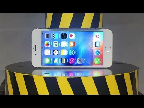 EXPERIMENT HYDRAULIC PRESS 100 TON vs iPhone - Популярные видеоролики!