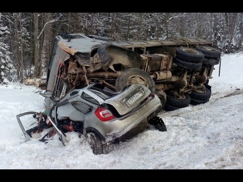 Жесткие аварии 2й недели Января 2016 - Популярные видеоролики!