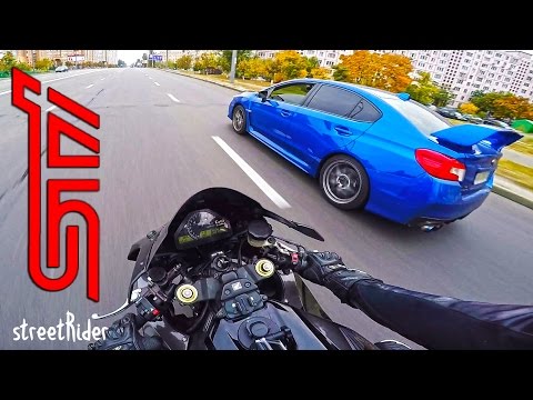 ЧУВАК НА СУБАРУ ПЫТАЛСЯ | Subaru WRX STI vs Fireblade - Популярные видеоролики!